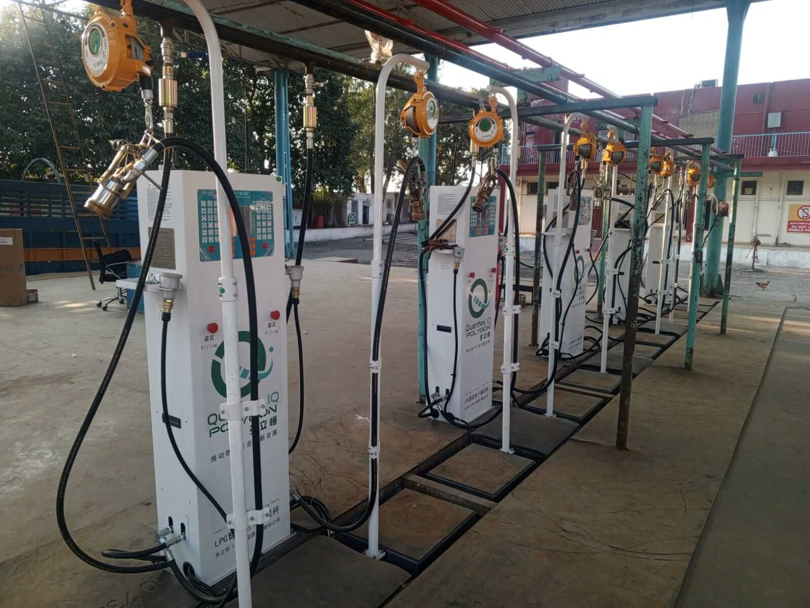Quantex IQ filling station installation with LPG dispensing equipment